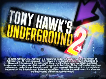 Tony Hawks Underground 2 (USA) screen shot title